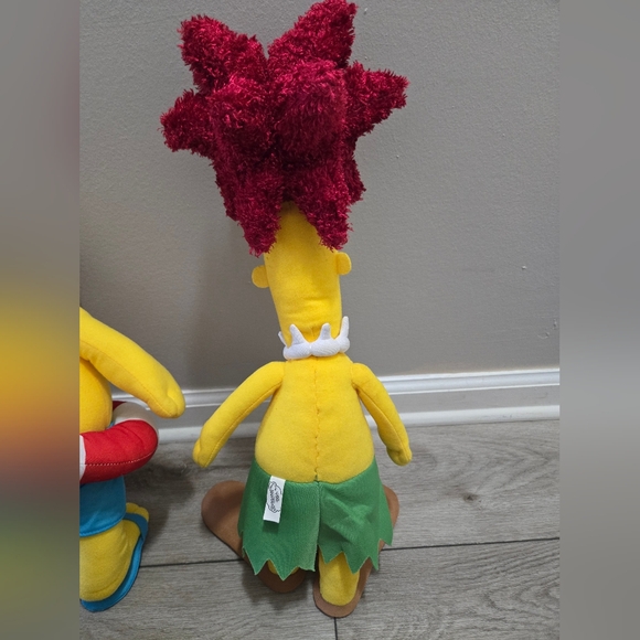 Simpsons Lot of 5 Plush Homer Scratchy Maggie Sideshow Bob and Milhouse Collect - Picture 15 of 15